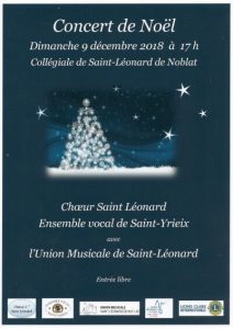 Concert de Noël du Choeur de Saint-Léonard de Noblat