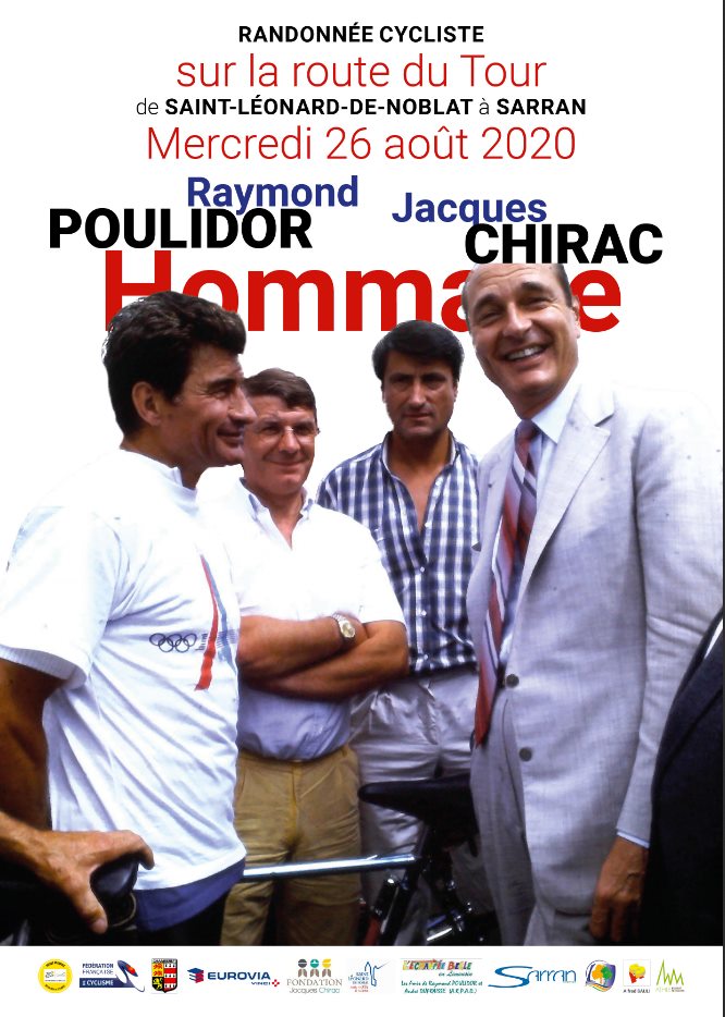 Lire la suite à propos de l’article Randonnée cycliste sur la route du Tour de France en hommage à Raymond POULIDOR et Jacques CHIRAC