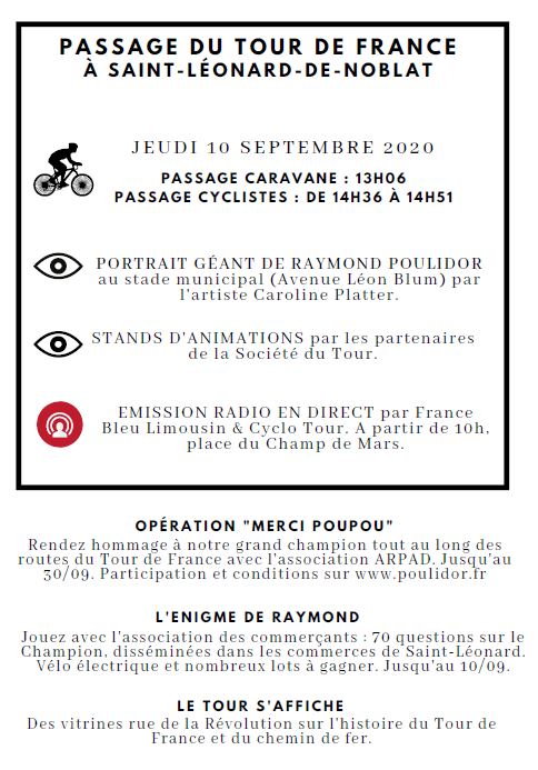 Tour de France et hommage à Poulidor