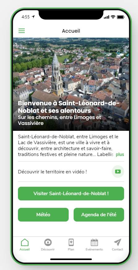 appli tourisme Saint Léonard