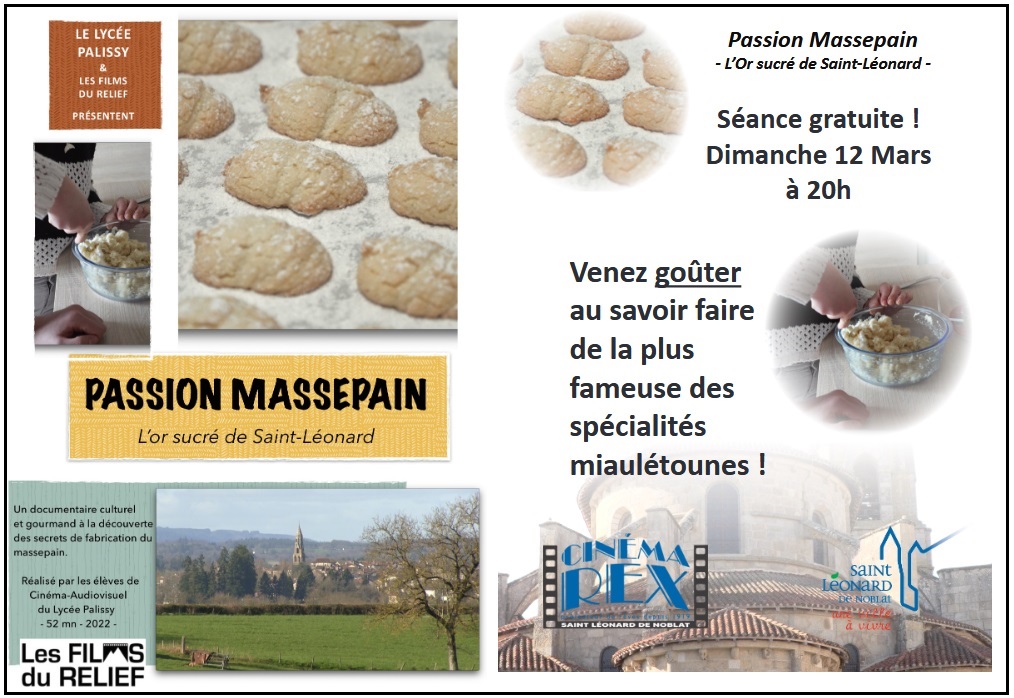 Lire la suite à propos de l’article Film « Passion Massepain – l’Or sucré de Saint-Léonard » : projection gratuite le 12 mars ! 
